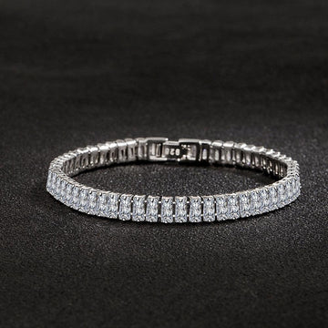 DAZZLING Elegant AAA+ Cubic Zirconia Simulated Diamonds Glamour Silver Jewellery For Women - The Jewellery Supermarket